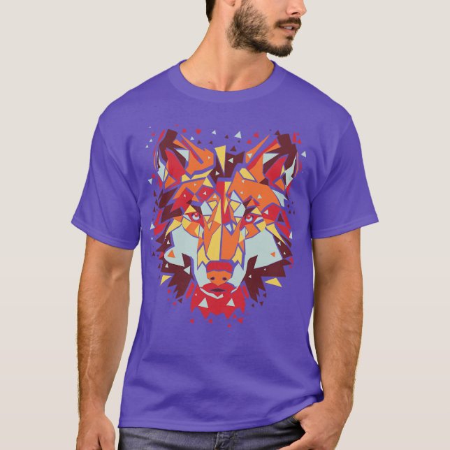 Abstract Wolf T-Shirt (Front)