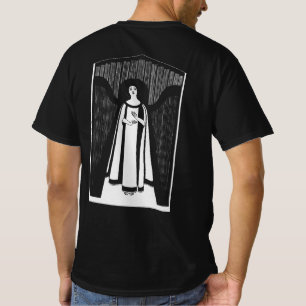 Abstract Woman Drawing Art Vintage Minimalist Back T-Shirt
