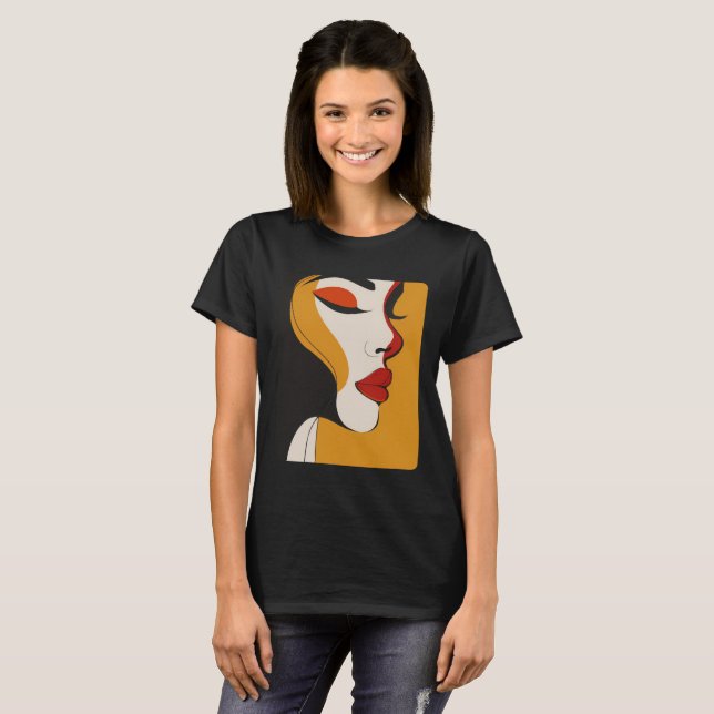 Abstract woman face T-Shirt (Front Full)