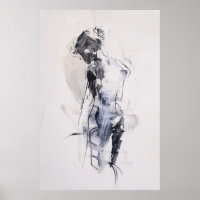 Abstract Woman Figure Art -