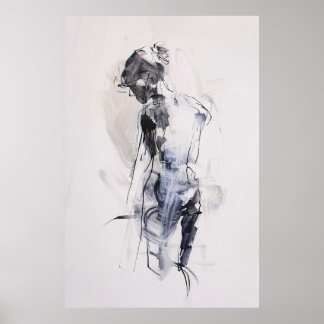 Abstract Woman Figure Art - Poster