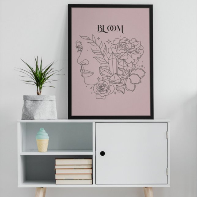 Abstract Woman Line Art, Earthy Tones Poster (Creator Uploaded)