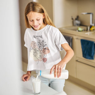 Abstract Woman Line Art, Earthy Tones T-Shirt