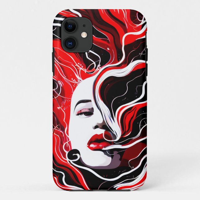 Abstract Woman Surreal Portrait Case-Mate iPhone Case (Back)