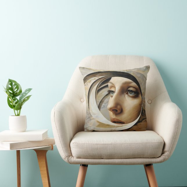 Abstract Woman Surrealism Cushion (Chair)