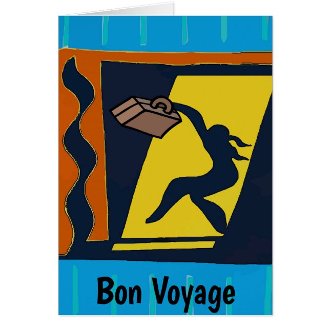 Abstract Woman with Suitcase (Front)