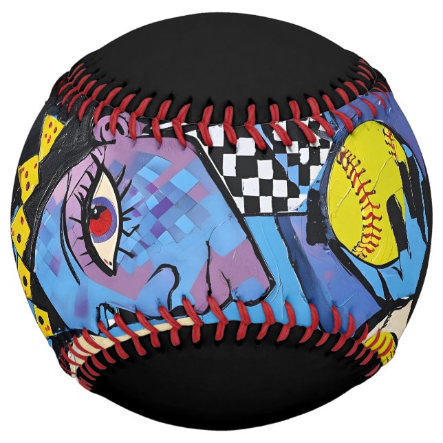 Abstract Women with softballs Softball (Front)