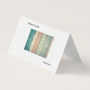 Abstract Wood Black White Minimalist Modern Business Card