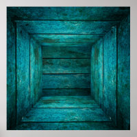 Abstract wooden cube