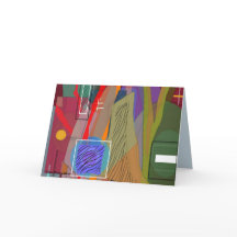 Abstract Woodland Card