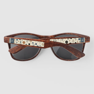 Abstract Woodland Custom Name Sunglasses
