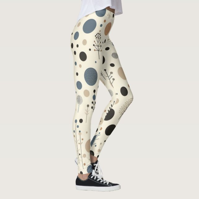Abstract Woodland Leggings (Right)