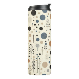 Abstract Woodland Thermal Tumbler
