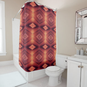 Abstract Woodwork Shower Curtain