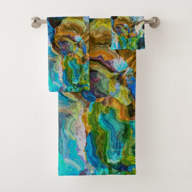 Abstract World  Bath Towel Set (Insitu)