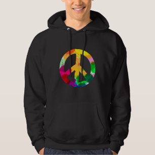 Abstract World Peace Symbol Hoodie