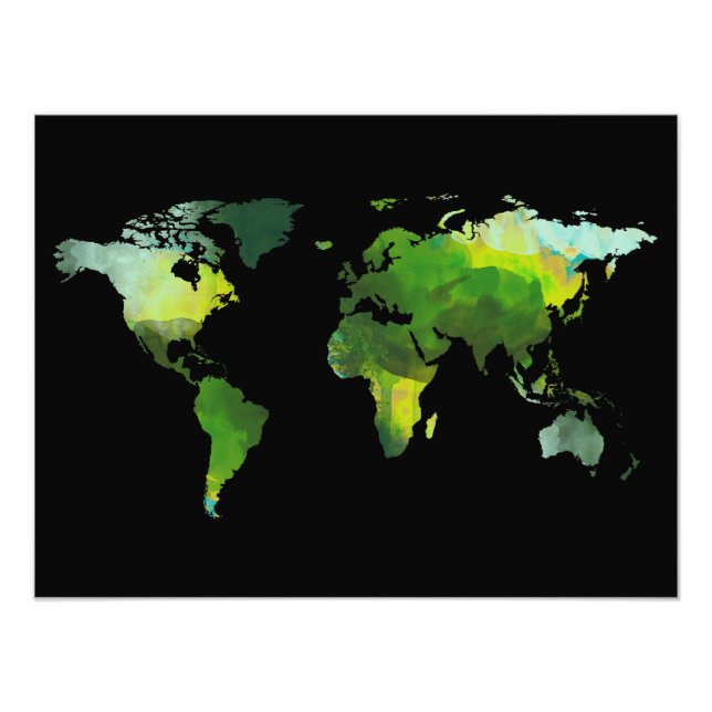 abstract world photo print (Front)