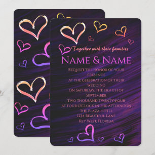 Abstract Wraps 12 Invitation