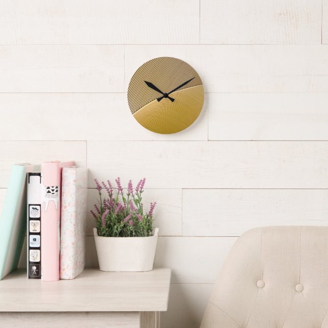 Abstract Wraps 14 Round Clock (Reading Room)