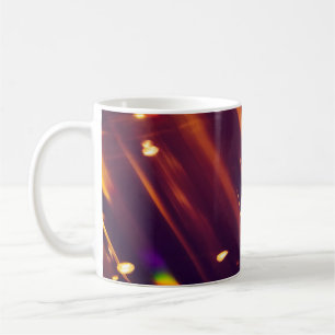 Abstract xmas Gold sparkles or glitter lights. Chr Coffee Mug