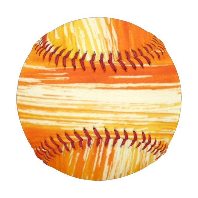 Abstract yellow background from watercolor baseball (Front)