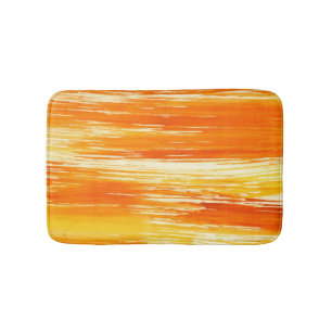 Abstract yellow background from watercolor bath mat