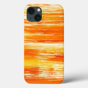 Abstract yellow background from watercolor iPhone 13 case