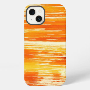 Abstract yellow background from watercolor iPhone case