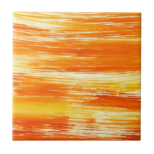 Abstract yellow background from watercolor tile (Front)