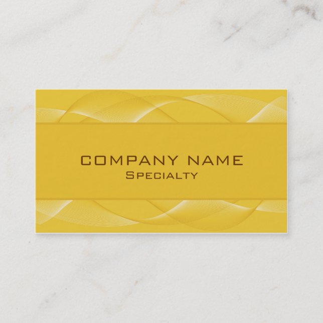Abstract Yellow Business Cards (Front)