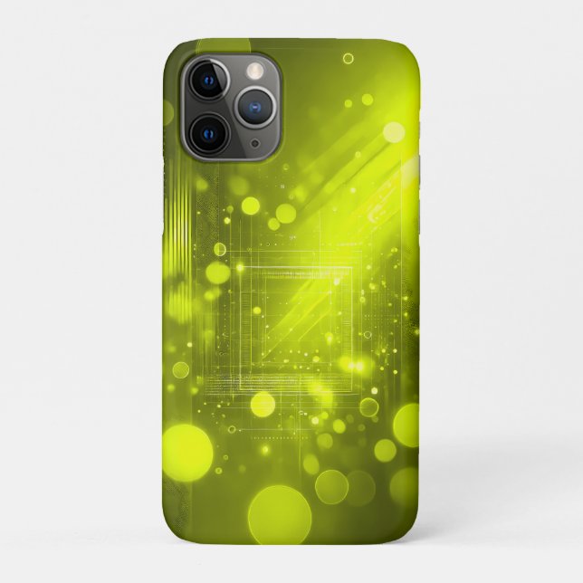 Abstract yellow lights and shapes Case-Mate iPhone case (Back)