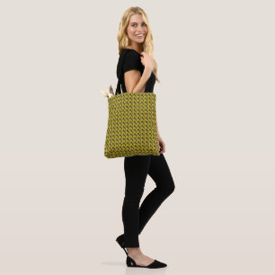 Abstract Yellow Pattern Tote Bag