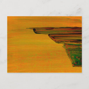 Abstract Yellow Post Card