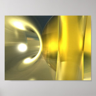 Abstract Yellow Poster
