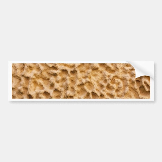 Abstract Yellow Sandrock Bumper Sticker (Front)