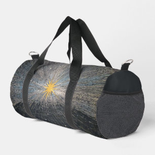 Abstract Yellow Starburst Mystic Celestial Cosmic Duffle Bag