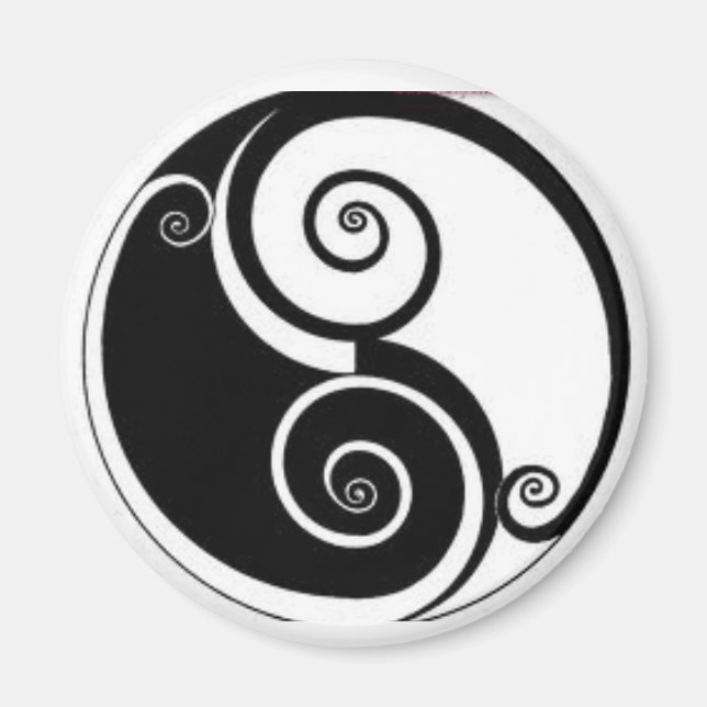 Abstract Yen Yang Locker, fridge or file cabinet Magnet (Front)