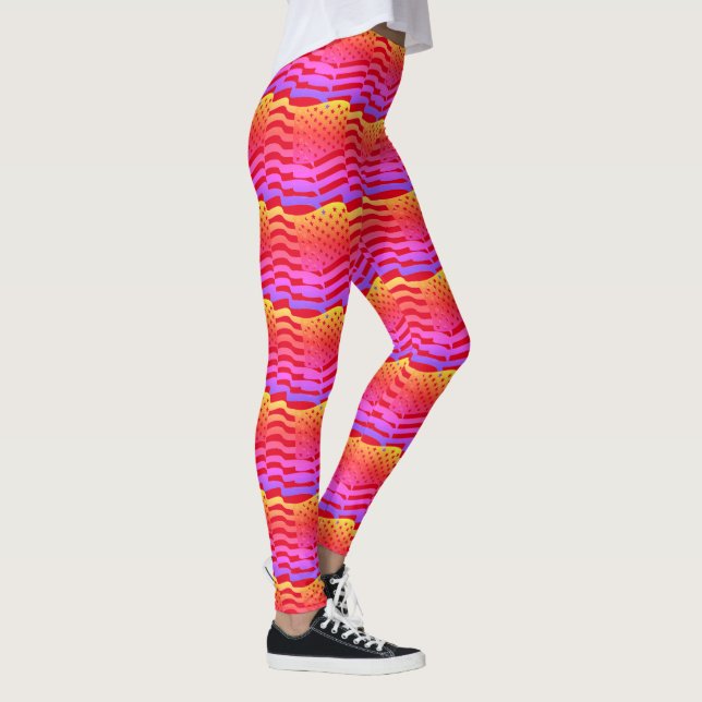 Abstract Yoga Lady Leggings (Right)