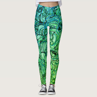 Abstract Yoga Pants