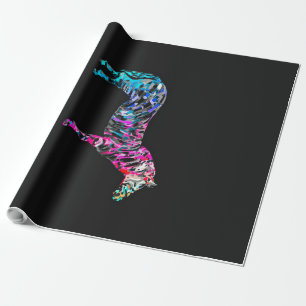 Abstract Zebra Canvas Wrapping Paper