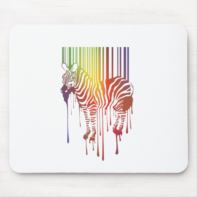 Abstract Zebra Mousepad (Front)