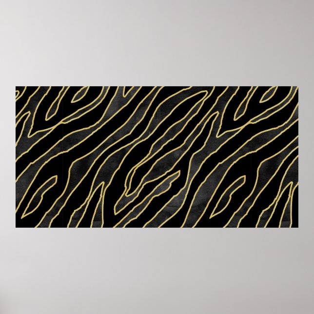 Abstract zebra striped. Animal print illustration  (Front)