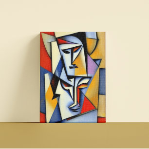 Abstract Zen Cubist Canvas Print