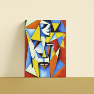 Abstract Zen Cubist Canvas Print