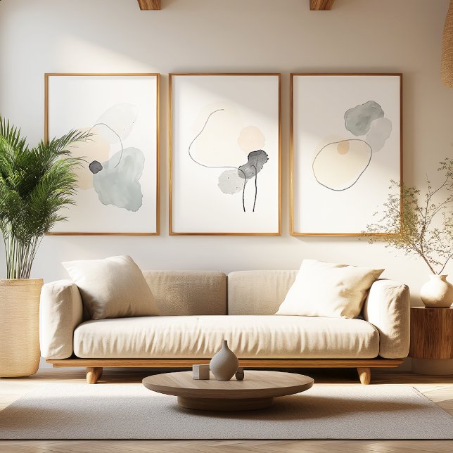 Abstract Zen Shapes Minimalist Wall Art Set (Creator Uploaded)