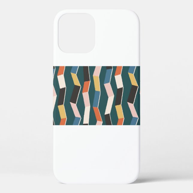 Abstract zig zag seamless pattern,hand painted irr Case-Mate iPhone case (Back)