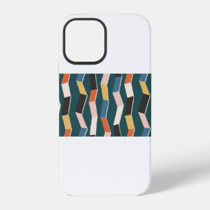 Abstract zig zag seamless pattern,hand painted irr iPhone 12 case