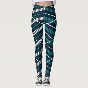 Abstract zigzag: elegant vintage geometric. leggings