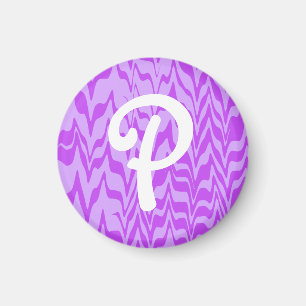 Abstract ZigZag Swirl Magnet