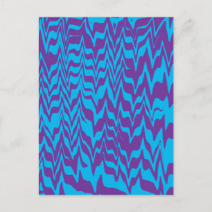 Abstract ZigZag Swirl Postcard